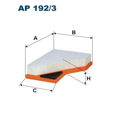 Bilde av FILTRON AP 192/3 Luftfilter 46,5 166 217,5 Filterinnsats MINI: Hatchback, Cabrio