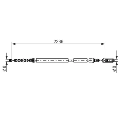 Bilde av Bremsewire BOSCH 1 987 477 569
