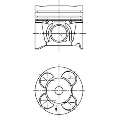 Bilde av KOLBENSCHMIDT 41287600 Motorstempel 69,6