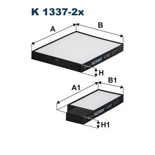 Bilde av FILTRON K 1337 2x Kupéfilter Partikkelfilter 183 219 20 KIA: cee‘d I Stasjonsvogn, Hatchback, II HYUNDAI: i30 Hatchback