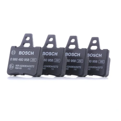 Bilde av BOSCH 0 986 460 958 Bremseklosser Low Metallic med antihyle blikk