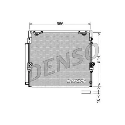 Bilde av DENSO DCN50036 Kondensator med tørker 666x544x16 R 134a 666