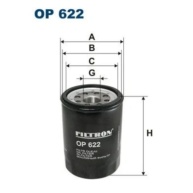 Bilde av FILTRON OP 622 Oljefilter M 26 X 1.5 Påskruingsfilter SUZUKI: Grand Vitara 1 SUV, OPEL: Campo, MITSUBISHI: Galant 6, 6