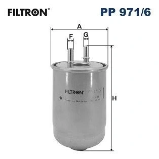 Bilde av FILTRON PP 971/6 Drivstoffilter ledningsfilter 10 RENAULT: MEGANE 3, 3 Grandtour