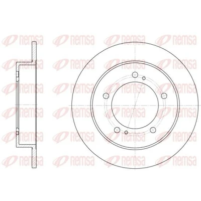 Bilde av REMSA 6331.00 Bremseskiver framaksel 289, 289 10 5 fullt ut SUZUKI: Jimny SUV, X 90