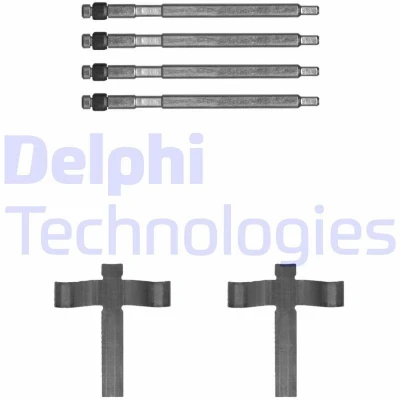 Bilde av DELPHI LX0707 Tibehørsett, skivebremse belegg TESLA: Model S, X