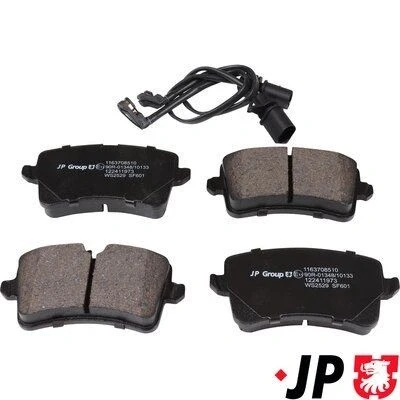 Bilde av JP GROUP 1163708510 Bremseklosser bakaksel inkl. slitasjevarselkontakt AUDI: A6 C7 Avant, A7 Sportback, Sedan