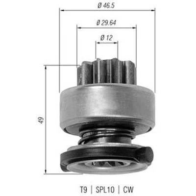 Bilde av MAGNETI MARELLI 940113020334 Lite tannhjul, starter