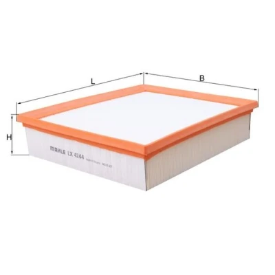 Bilde av MAHLE ORIGINAL LX 4244 Luftfilter 62,3 232 283,0 Filterinnsats VOLKSWAGEN: Polo V Hatchback, AUDI: A1 Sportback, SKODA: Rapid Spaceback