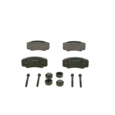Bilde av BOSCH 0 986 494 049 Bremseklosser Low Metallic med montageanvisning, antihyle blikk, skruer FIAT: Ducato II Flatvogn lastebil/Chassis