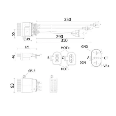 Bilde av Regulator, kabinvifte, audi, 8K0 959 501 C, G, 501H, 8K0959501C, 8K0959501G