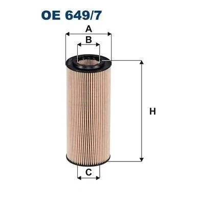 Bilde av FILTRON OE 649/7 Oljefilter Filterinnsats BMW: 3 Sedan, 5 Touring, Touring