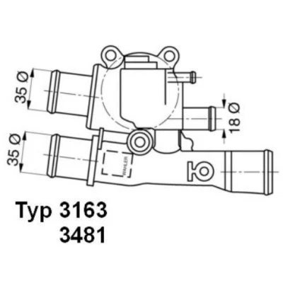 Bilde av WAHLER 3163.88D Termostat 88 med tetning