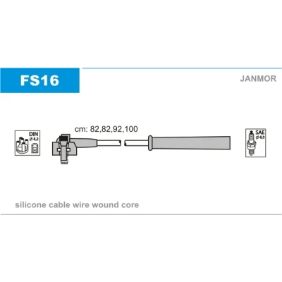 Bilde av JANMOR FS16 Pluggledninger FORD: Sierra Mk2 Sedan, Hatchback