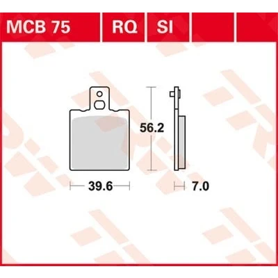 Bilde av TRW Organic Sportive MCB75RQ Bremseklosser