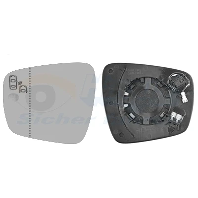 Bilde av VAN WEZEL 4424835 Speilglass venstre