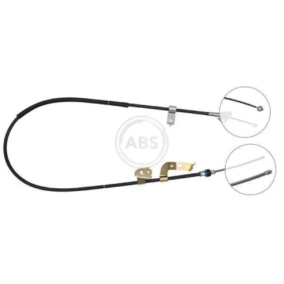 Bilde av A.B.S. K19907 Bremsekabel 1487 Trommelbrems for høyre/venstre ratt PEUGEOT: 107 Hatchback