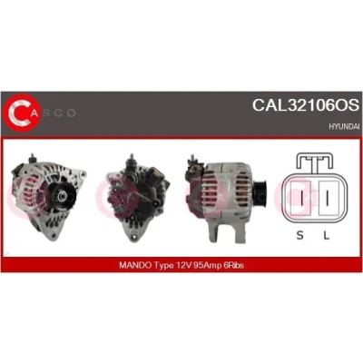 Bilde av CASCO CAL15121AS Dynamo 12V 90A MERCEDES BENZ: A Klasse