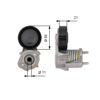Bilde av GATES FleetRunner Micro V Kit T39118 Strammerull VOLVO: V50, FORD: KUGA 1, Focus 2