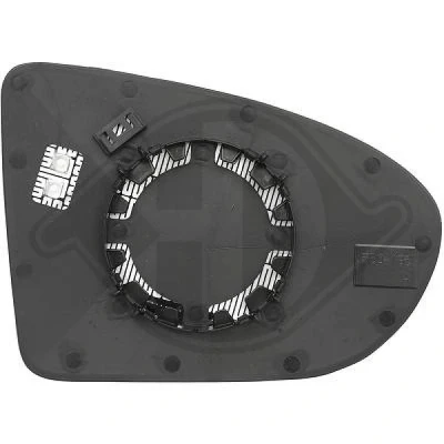 Bilde av DIEDERICHS 6045929 Speilglass venstre NISSAN: Qashqai / Qashqai+2 I