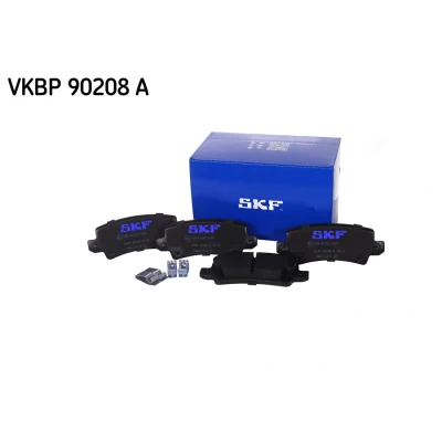 Bilde av SKF VKBP 90208 A Bremseklosser med akustisk slitasjevarsel TOYOTA: Corolla IX Hatchback, Sedan