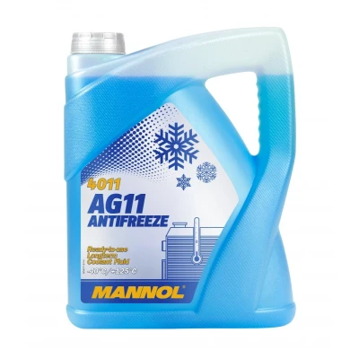 Bilde av MANNOL AG11 Longterm MN4011 5 Frostvæske G11 Blå MERCEDES BENZ: GLK, Vito Mixto, S Klasse Sedan, VOLKSWAGEN: TRANSPORTER 4 Bus, GOLF 3