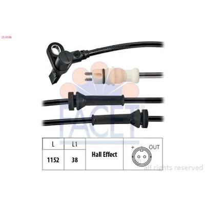 Bilde av ABS sensor FACET 21.0198