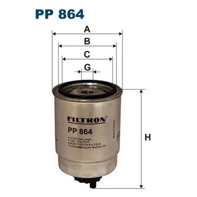 Bilde av Drivstoffilter, citroën,fiat,nissan,peugeot,rover, 13 32 1 329 270, 16403 6F900, 1906 23, 24, 39, 40, 41, 42,