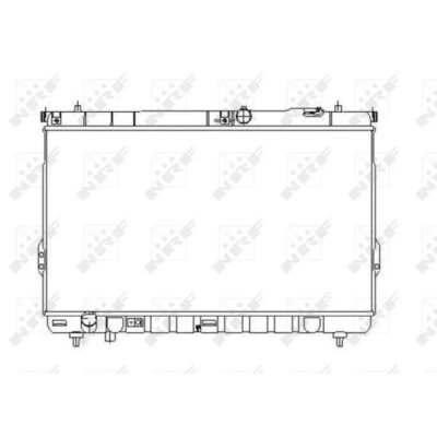Bilde av NRF 53358 Radiator Aluminium 725 400 19 Kjøleribber loddet