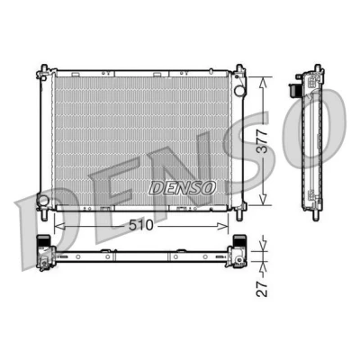Bilde av DENSO DRM46022 Radiator Aluminium 510 377 27 NISSAN: Note I