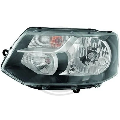 Bilde av DIEDERICHS 2273981 Frontlykter venstre P21W, H4 Halogen med kjørelys for høyrekjøring motor høydejustering hovedlys VOLKSWAGEN: Transporter 5