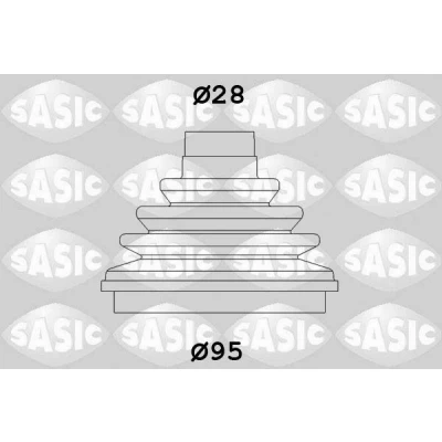 Bilde av SASIC 2933003 Drivakselmansjett hjulside