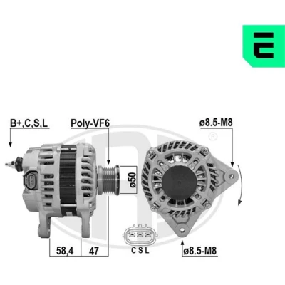 Bilde av Dynamo nissan qashqai / +2 i, van suv ii, x trail ii OE 23100 1FC1A, EN00B, JD21A
