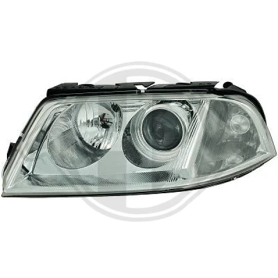 Bilde av DIEDERICHS 2246981 Frontlykter venstre H7/H7 Halogen for høyrekjøring uten motor høydejustering hovedlys VOLKSWAGEN: Passat B5 GP Stasjonsvogn