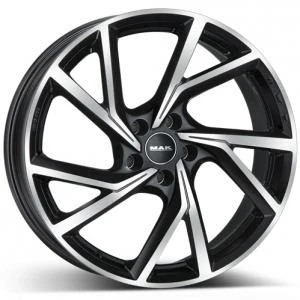 Bilde av MAK Kassel Black Polished 7.5x18 5/112 ET42 B57.1