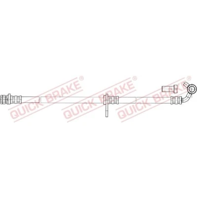 Bilde av Bremseslange, Høyre bakaksel, Venstre honda cr v ii, 01466S9AE01, 46430S9AE02