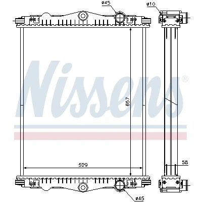 Bilde av Radiator NISSENS 614430