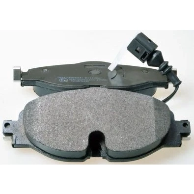Bilde av DENCKERMANN B111306 Bremseklosser framaksel klargjort for slitasjeindikator, inkl. slitasjevarselkontakt VOLKSWAGEN: Golf 7, Passat B8 Variant