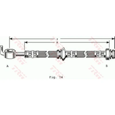 Bilde av TRW PHD163 Bremseslange 436 M10x1