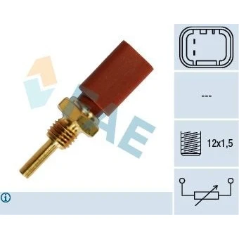 Bilde av Kjølevæsketemperatursensor, fiat marea, marea weekend, multipla, seicento / 600, 0004774315, 1289052, 46520384, 4774315, 77 00 853 470 S