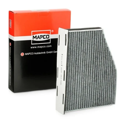 Bilde av MAPCO 67801 Kupéfilter Karbonfilter 288 215 34 femkantet VOLKSWAGEN: Passat B7 Variant, Tiguan I, B6 AUDI: A3 Sportback, Hatchback