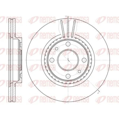 Bilde av REMSA 6144.10 Bremseskiver framaksel 259, 259 20,6 4 ventilert RENAULT: Kangoo II Express, / Grand Kangoo, I Express