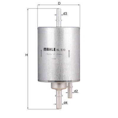 Bilde av Drivstoffilter MAHLE ORIGINAL KL 570