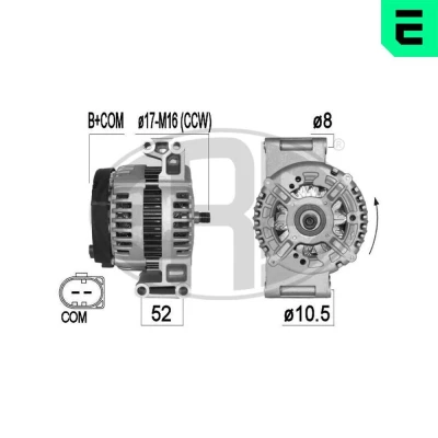 Bilde av Dynamo land rover freelander 2, volvo s60 ii, s80 v60 i, v70 iii, xc60 suv xc70 xc90 i OE 36000210, 6G9N 10300 LA, LR002426