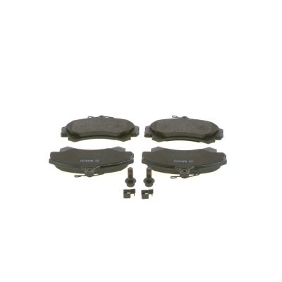 Bilde av BOSCH 0 986 424 371 Bremseklosser Low Metallic med akustisk slitasjevarsel montageanvisning, antihyle blikk, skruer MITSUBISHI: COLT 6