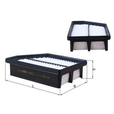 Bilde av MAHLE ORIGINAL LX 4433 Luftfilter 55,5 143 218,0 Filterinnsats SSANGYONG: Korando III SUV