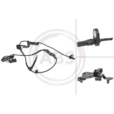 Bilde av A.B.S. 31963 ABS sensor aktiv 1100 svart FORD: Ranger Mk3