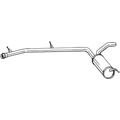 Bilde av Mellomlyddemper, citroën,fiat,peugeot, 173057, 9661845180
