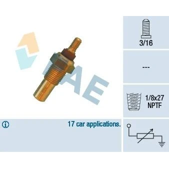 Bilde av Sensor, motortemperatur FAE 32020