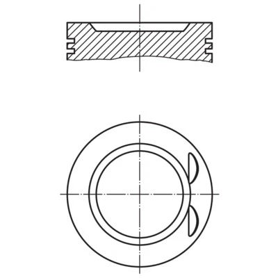 Bilde av MAHLE ORIGINAL 022 06 01 Motorstempel 80,0